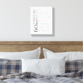 60 dingen waar we van houden, 70e verjaardag canvas afdruk (Insitu (Slaapkamer))