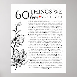 60 dingen waar we van houden, 70e verjaardag poster