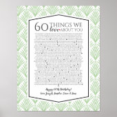 60 dingen waar we van houden, Art Deco fan 1920 Poster (Voorkant)