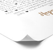 60 dingen waar we van houden over je blauwe witte poster (Hoek)