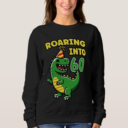 60 Dino 60ste verjaardagsfeest 60 jaar Trui (Voorkant)