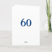 60 Dus wat 60e verjaardag Grappige quote Kaart (Achterkant)