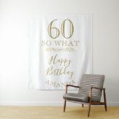 60 Dus wat een elegant Ornament 60ste verjaardag Wandkleed (In situ)