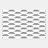 60 dus wat Funny Quote Typografie 60th Birthday Inpakpapier Vel (Voorkant 3)