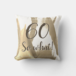 60 Dus wat Golden Tulip bloeit 60ste verjaardag Kussen