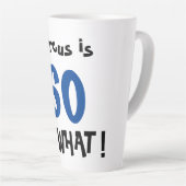 60 Dus wat Leuke Positieve Typografie 60ste Verjaa Latte Mok (Rechterhoek)