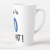60 Dus wat Leuke Positieve Typografie 60ste Verjaa Latte Mok (Rechts)