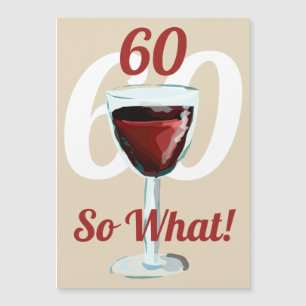 60 Dus wat Motiverende Rode Wijn 60ste Verjaardag