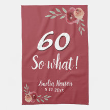 60 Dus wat Roos Rode Waterverf 60e verjaardag