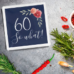 60 dus welke Waterverf Rozen Floral 60th Birthday Acryl Dienblad<br><div class="desc">Positief 60, dus welke Waterverf Rozen Floral 60th Birthday Acryllade. Motivatie en grappig geschenk voor een vrouw met een grappig citaat 60, dus wat in een wit schrift en mooie rode waterverf rozen en draai op een donkerblauwe achtergrond. Geweldig geschenk voor een vrouw die haar 60ste verjaardag viert en die...</div>