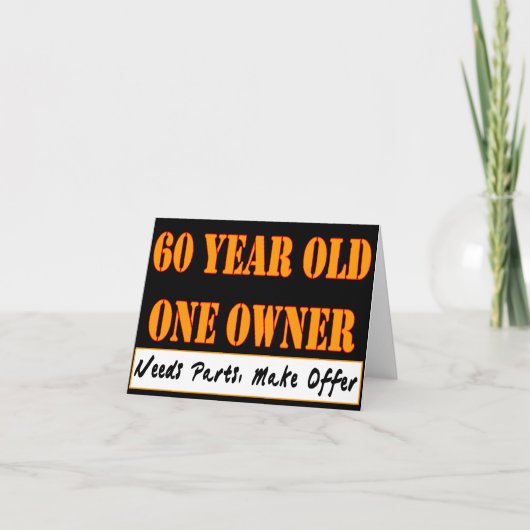 60 éénjarigen, Één Eigenaar - de Delen van Kaart (Voorkant)