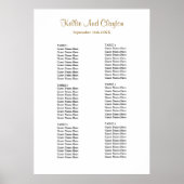 60 Eenvoudige Trouwstoelindeling Poster (Voorkant)