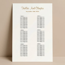 60 Eenvoudige Trouwstoelindeling Poster