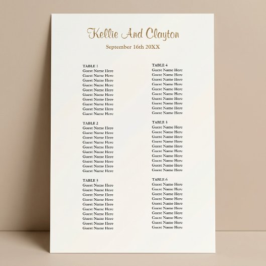 60 Eenvoudige Trouwstoelindeling Poster