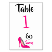 60 en 60e Zassy Birthday Party Kaart (Achterkant)