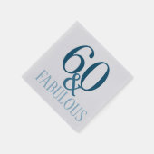 60 en een fantastisch verjaardagsfeestje servet (Hoek)