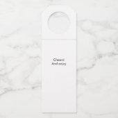 60 en Fabulous 60th Birthday Flessenhanger (Achterkant)