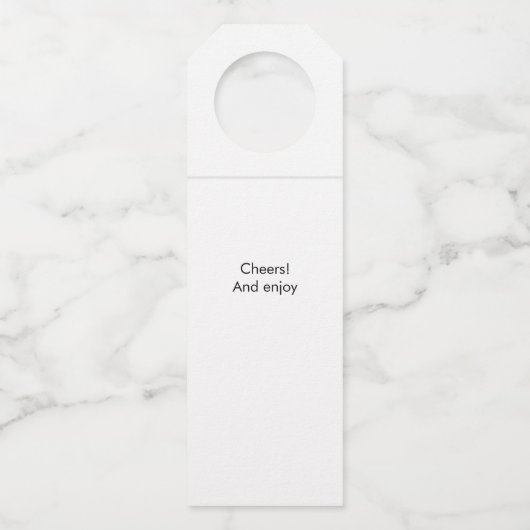 60 en Fabulous 60th Birthday Flessenhanger (Achterkant)