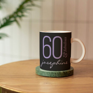 60 en Fabulous 60th Birthday Gift Koffiemok