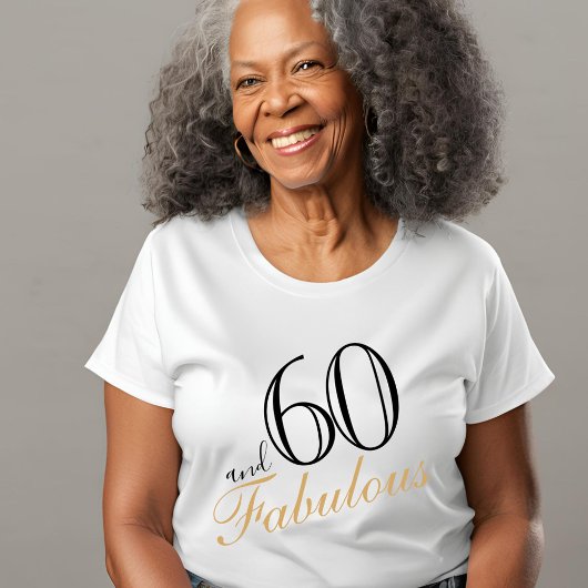 60 en Fabulous 60th Verjaardag Gast van Eer T-shirt