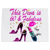 60 EN FABULOUS DIVA LARGE CADEAUTASJE (Voorkant)