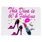 60 EN FABULOUS DIVA LARGE CADEAUTASJE (Achterkant)