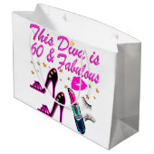 60 EN FABULOUS DIVA LARGE CADEAUTASJE (Achterkant Gekanteld)