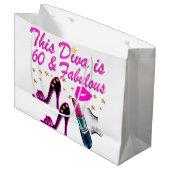 60 EN FABULOUS DIVA LARGE CADEAUTASJE (Voorkant Gekanteld)
