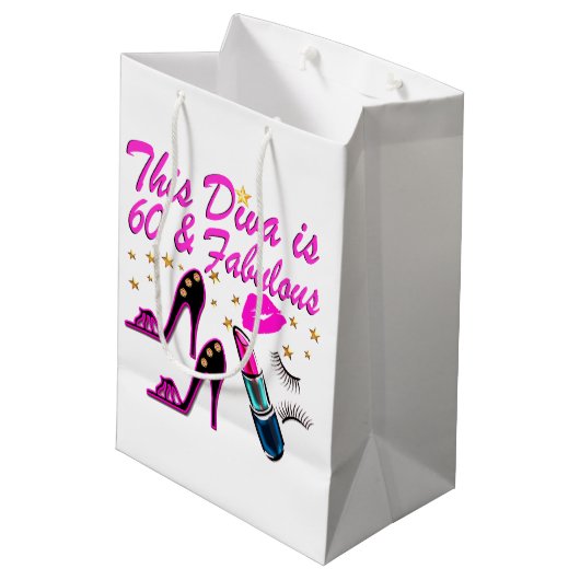 60 EN FABULOUS DIVA MEDIUM CADEAUZAKJE (Achterkant Gekanteld)