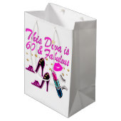 60 EN FABULOUS DIVA MEDIUM CADEAUZAKJE (Voorkant Gekanteld)