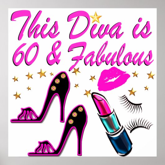 60 EN FABULOUS DIVA POSTER (Voorkant)