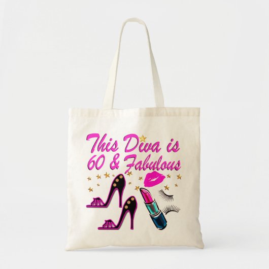 60 EN FABULOUS DIVA TOTE BAG (Voorkant)