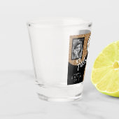 60 en Fabulous Gold Glitter 2 Foto 60e verjaardag Shot Glas (Links)