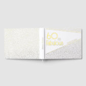 60 en Fabulous Gold Glitter 60th Birthday Gastenboek (Volledig)