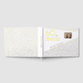 60 en Fabulous Gold Glitter Photo 60th Birthday Gastenboek (Volledig)