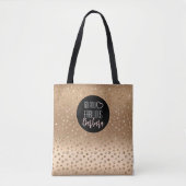 60 en Fabulous Gold Glitter Sparkle Girly 60th Tote Bag (Voorkant)