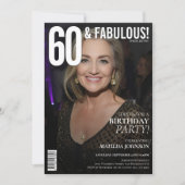 60 en Fabulous Magazine Hoesje 60ste verjaardag Kaart (Voorkant)