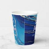 60 en Fabulous Marble Glitter verjaardag Papieren Bekers (Rechts)