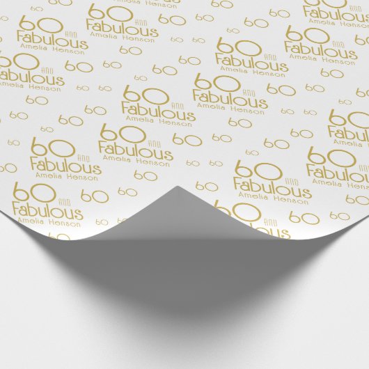 60. en Fabulous Modern 60. Cadeaupapier (Hoek)