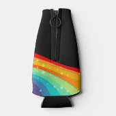 60 en Fabulous Rainbow Verjaardagsfeest Custom Flesjeskoeler (Achterkant)