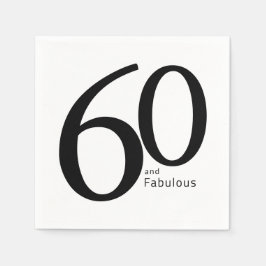 60 en Fabulous Script 60ste verpartij Servet