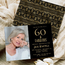 60 en Fabulous | Uitnodiging voor 60ste verfeestda