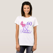 60 en feestdag t-shirt (Voorkant volledig)