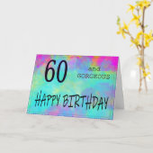 60 en fraai kaart (Gele Bloem)