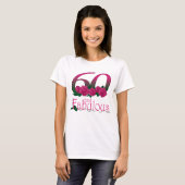 60 en geweldig 60e verjaardagsbloem T-shirt (Voorkant volledig)