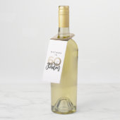 60 en geweldig bedankt voor je moderne verjaardags flessenhanger (Schuin)