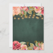 60 en geweldige florale elegant 60e verjaardag kaart (Achterkant)