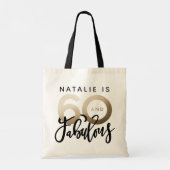 60 en geweldige verjaardagscadeautjes voor een fee tote bag (Achterkant)