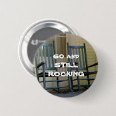 60 EN NOG STEEDS AAN DE KIJKknop Ronde Button 5,7 Cm (Voorkant /achterkant)