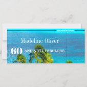 60 en nog steeds fantastische tropische verjaardag (Achterkant)